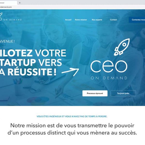 Branding et site Web CEO On Demand