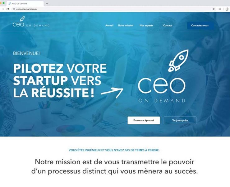 Branding et site Web CEO On Demand